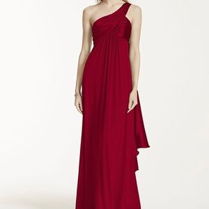 Lapis One-Shoulder Dress